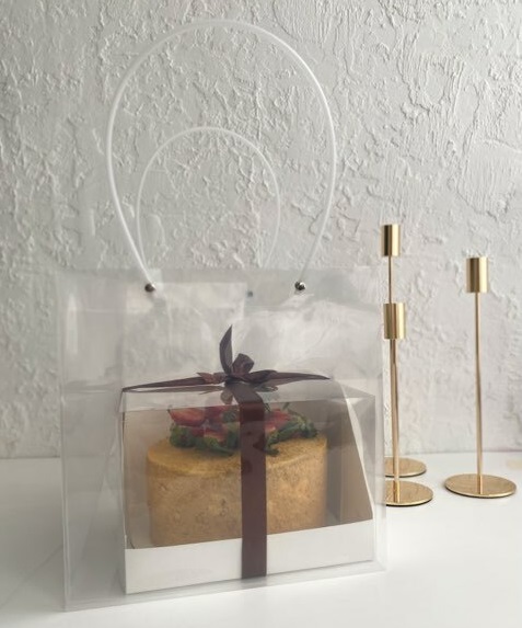 Пакет прозрачный с квадратным дном 23х18х24 см