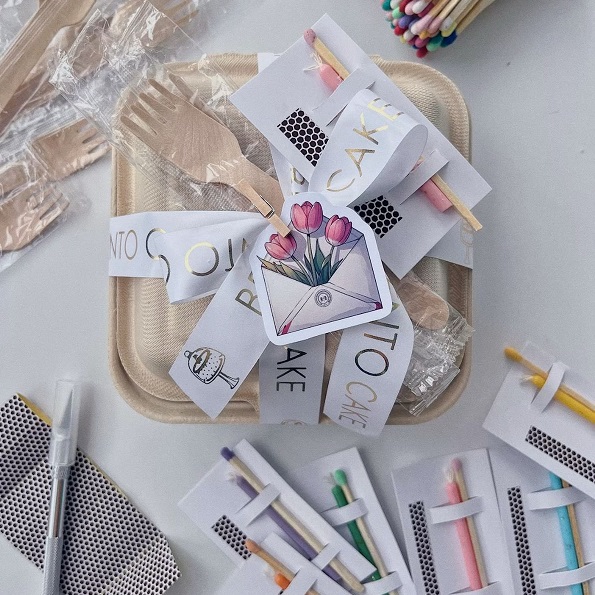 Набор для бенто-торта декоротивная спичка и чиркало