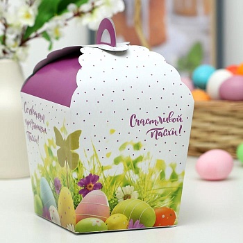 Пасхальная коробочка Светлой Пасхи! 17×17×26 см