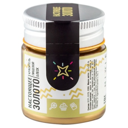 Блеск пищевой MIXIE Настоящее золото 10 г