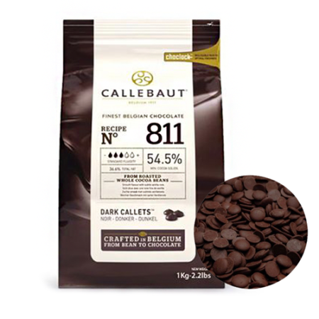 Шоколад темный 54,5% Callebaut 200 г