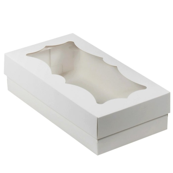 Упаковка для макарун Фигурное окно 21х11х5,5 см