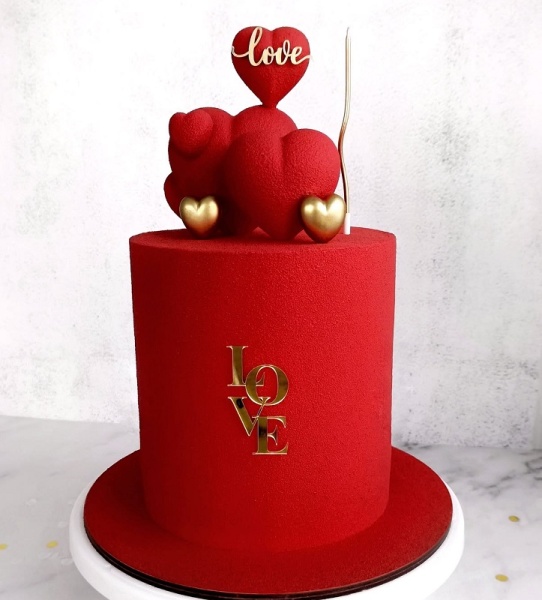 Набор акриловых топперов Любовь Love 4 шт