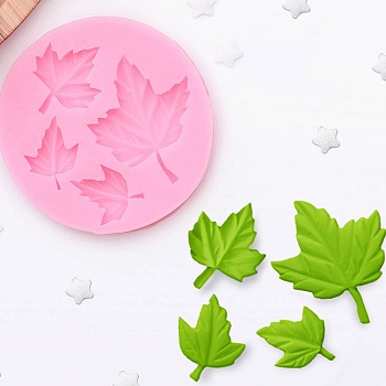 Молд силиконовый Кленовые листья 6,5 см