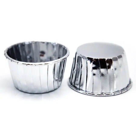 Форма Маффин с ламинацией 50х40 серебро 100 шт