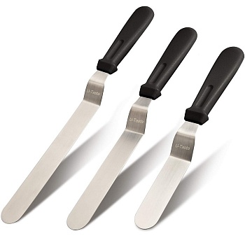 Лопатка металлическая изогнутая с пластиковой ручкой 30 см