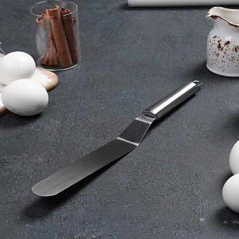 Лопатка кондитерская металлическая изогнутая 25 см