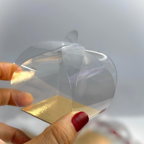 Упаковка пластиковая прозрачная с подложкой 55х55х55 мм