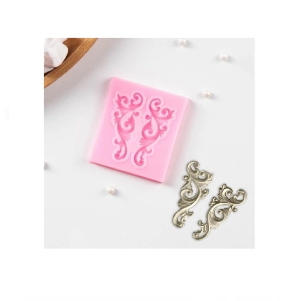 Молд силиконовый Два завитка 4,5 см