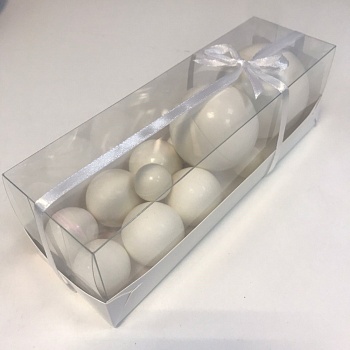 Шары из шоколадной глазури Белые 11 шт