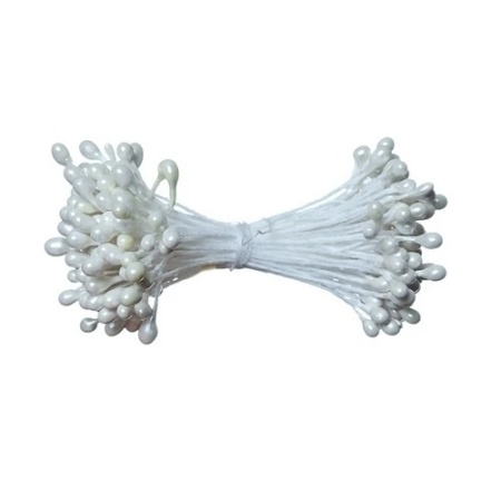 Тычинки двухсторонние белые 20 шт