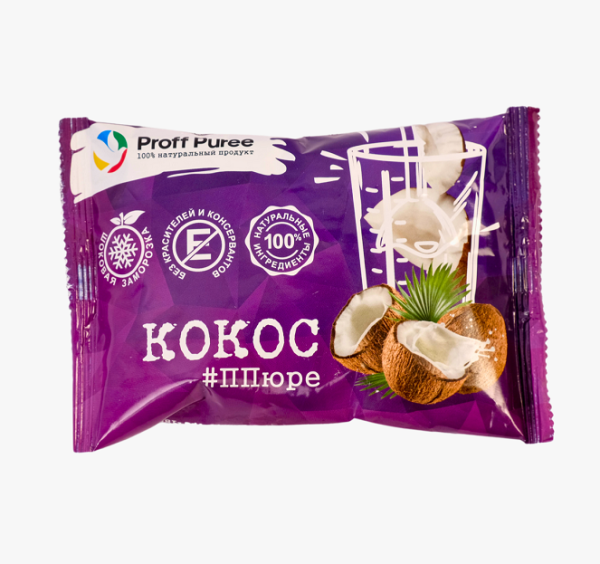 Пюре замороженное Кокос Proff Puree в саше 250 г Пюре замороженное Кокос Proff Puree в саше 250 г