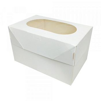 Упаковка на 2 капкейка Muf Pro Window White