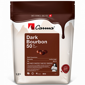 Шоколад темный Carma Bourbon 50% 1,5 кг