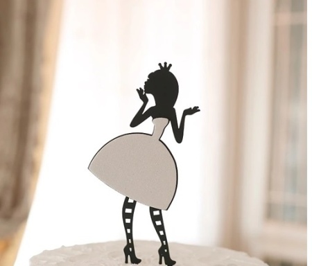 Топпер Девочка в белом платье