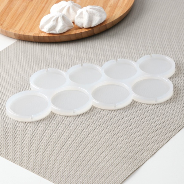 Силиконовый молд для леденцов и шоколада «Круги», 4,5 и 5 см