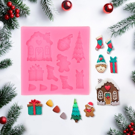 Молд новогодние элементы