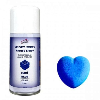 Шоколадный аэрозоль велюр Синий DR. GUSTO Турция 150 мл