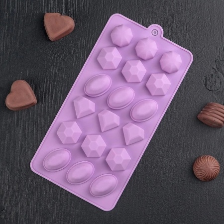 Силиконовая форма Огранка 18 ячеек