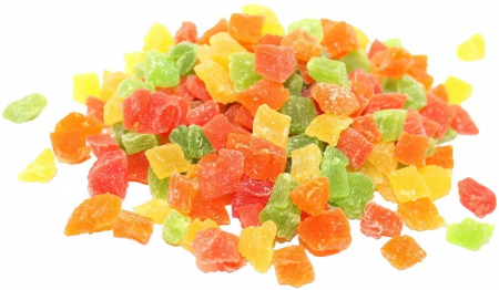 Цукаты ананасовые микс 8-10 мм Тайланд 100 г