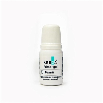 Краситель Kreda Prime-gel 20 белый 10 мл