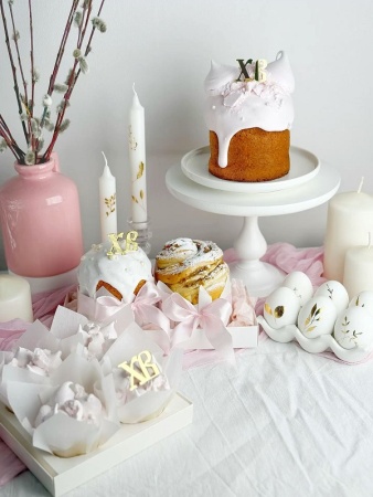 Набор акриловых топперов ХВ Золото 4 шт