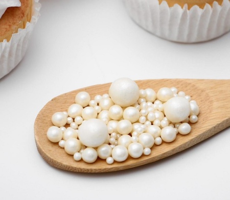 Драже рисовое в глазури Белоснежный микс 1,5 кг