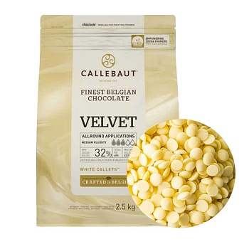 Шоколад белый Velvet 32% Callebaut 2,5 кг