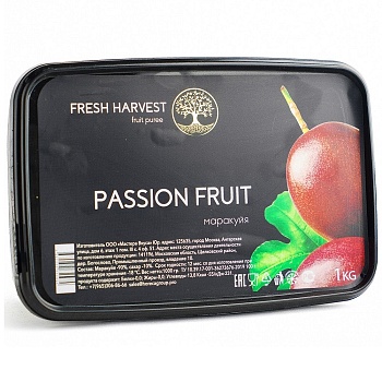 Пюре замороженное Маракуйя без косточки Fresh Harvest 1 кг