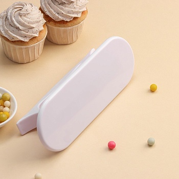 Утюжок кондитерский с ручкой полукруглый с двух сторон