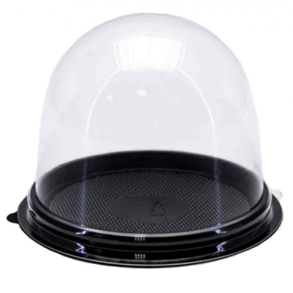 Контейнер для десерта пластик Купол Черная 250 мл