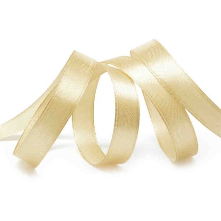 Лента атласная бежевая ширина 1,2 см