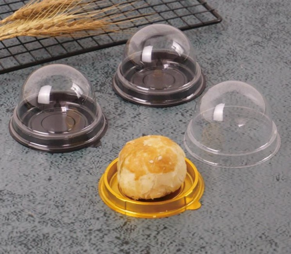 Контейнер для десерта пластик Купол Черная 250 мл