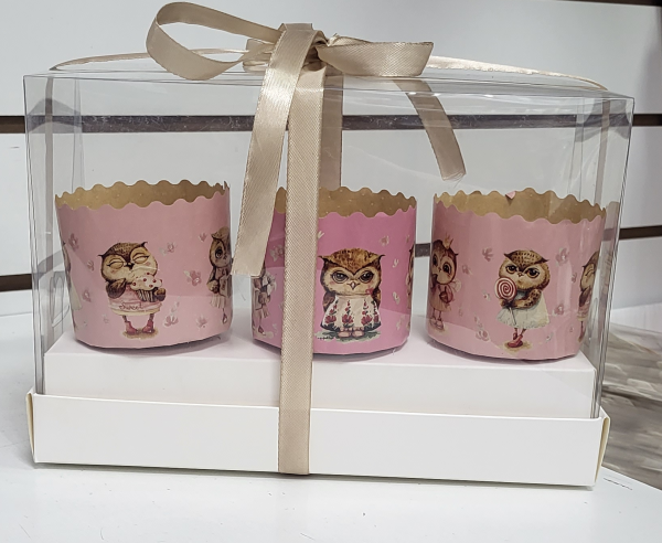 Упаковка для кулича 24х11х16 см