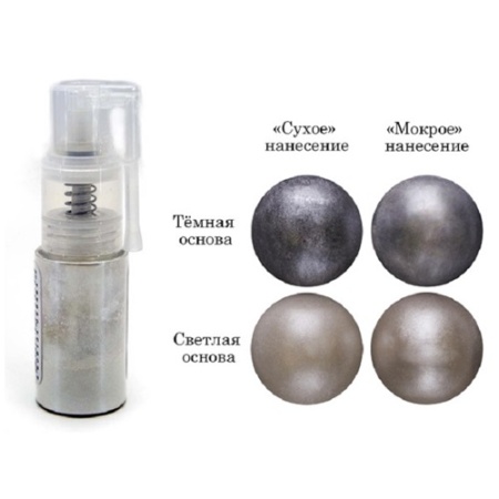 Блеск пищевой с распылителем Ледяное зеркало 5 г