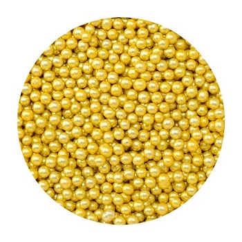 Шарики Золотой перламутр мини 0,5-1мм 100 г