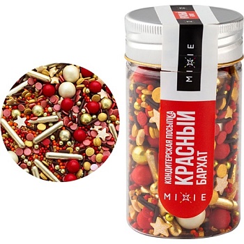 Сахарная посыпка Красный бархат MIXIE 50 г