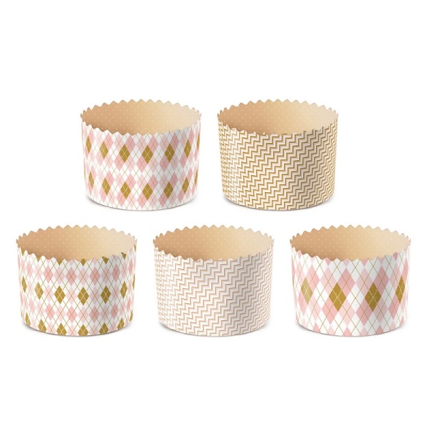 Форма для кулича РОМБИКИ 90х90 мм 10шт