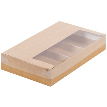 Упаковка для эклеров и эскимо крафт 25х15х5 см