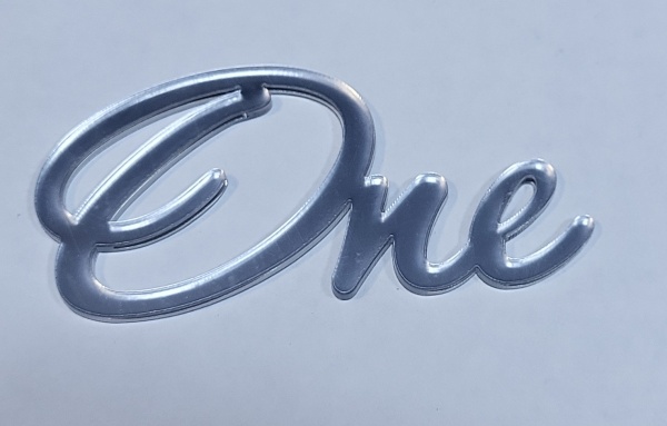 Топпер акриловый ONE Серебро