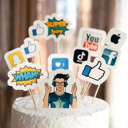 Набор топперов Лайк парень