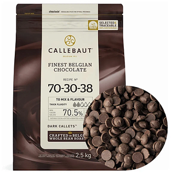 Шоколад горький 70,5% Callebaut 200 г