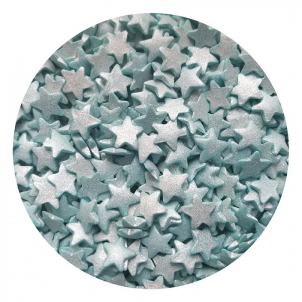 Звезды голубые перламутровые 100 г