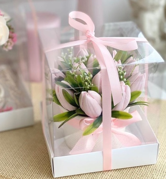 Упаковка на 1 капкейк прозрачная 10х10х12 см