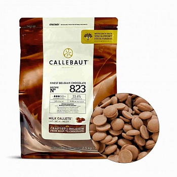 Шоколад молочный 33,6% Callebaut 2,5 кг