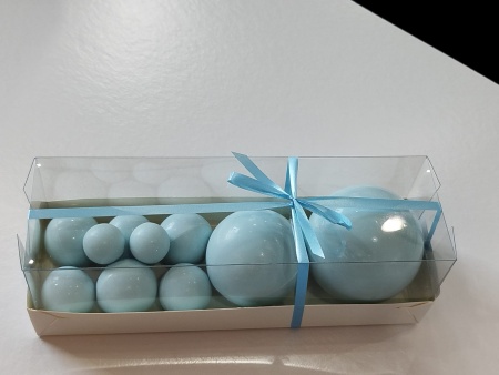 Шары из шоколадной глазури Голубые 11 шт