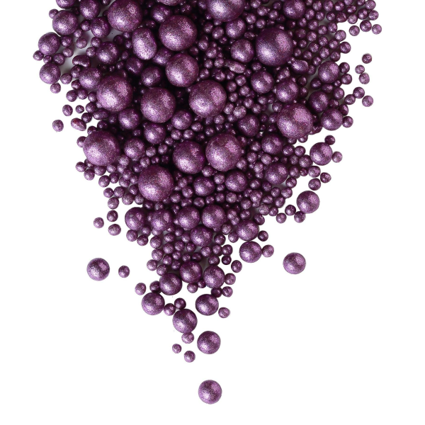 Драже рисовое в глазури Блеск фиолетовый микс 50 г