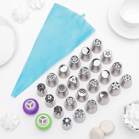 Набор кондитерских насадок в боксе 27 предметов