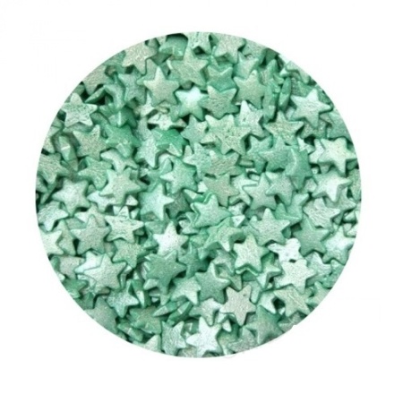 Звезды зеленые перламутровые 100 г