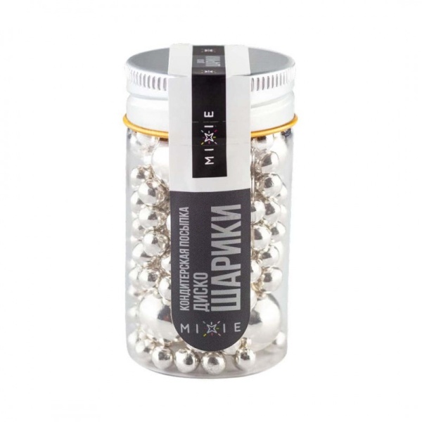 Посыпка кондитерская MIXIE Диско-шарики серебро 45 г